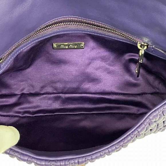 MIU MIU Purple Shoulder Bag - Picture 6 of 9